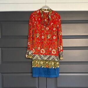 Tory Burch Floral Tunic Dress size 0